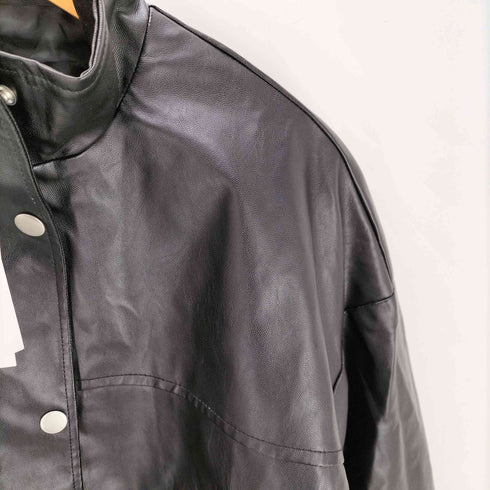 グレイル GRL スタンドカラービッグレザージャケット レディース FREE